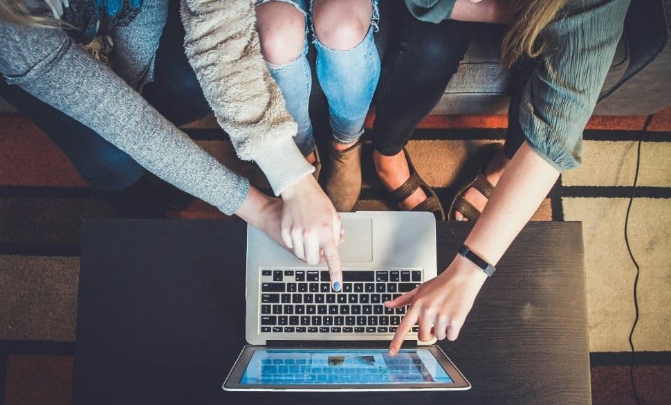 Interfaz de un sistema de gestión de contenidos (CMS).